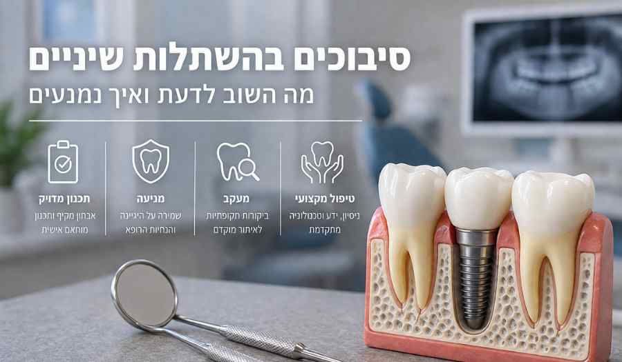 סיבוכים בהשתלות שיניים