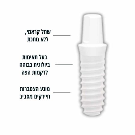 שתל זירקוניה לבן